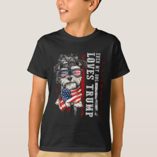 Miniature Schnauzer Sogar mein Hund liebt Trump Lu T-Shirt