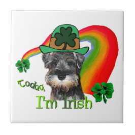Miniature Schnauzer St Patricks Fliese