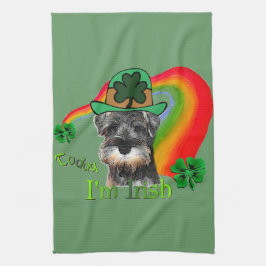 Miniature Schnauzer St Patricks Handtuch