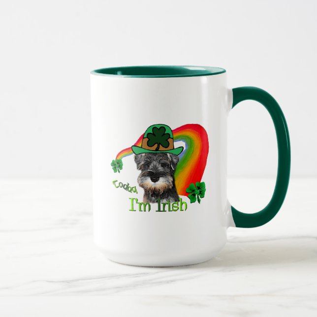 Miniature Schnauzer St Patricks Tasse (Rechts)