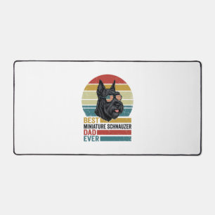 Miniature Schnauzer Vater Vintage Patriotisches He Schreibtischunterlage