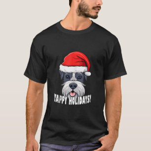Miniature Schnauzer Weihnachten Yappy Feiertage Fu T-Shirt