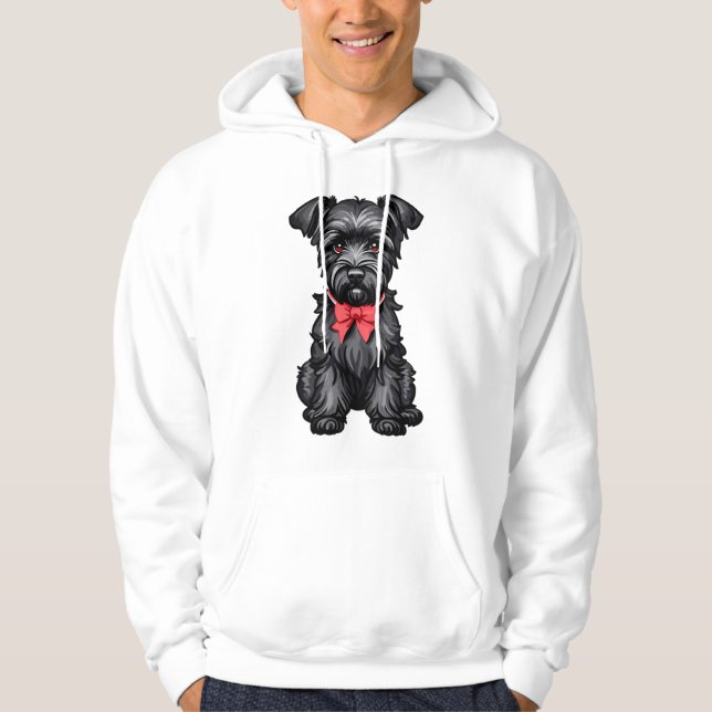 Miniature Schnauzer Welpe Hoodie (Vorderseite)