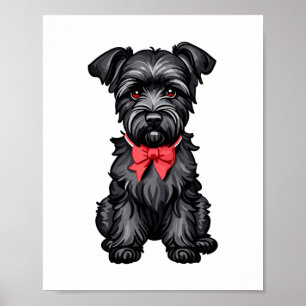 Miniature Schnauzer Welpe Poster