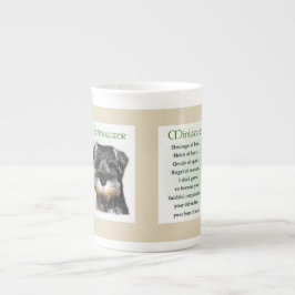 Miniature Schnauzer Welpenheritage Prozellantasse