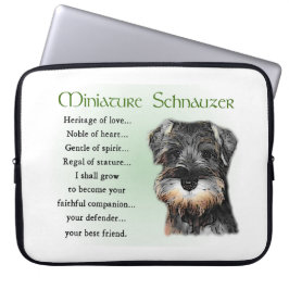Miniature Schnauzer Welppy Laptopschutzhülle