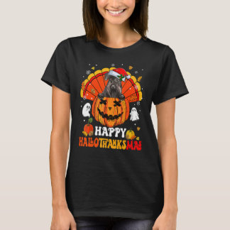 Miniature Schnauzers Hallothanksmas Halloween T-Shirt