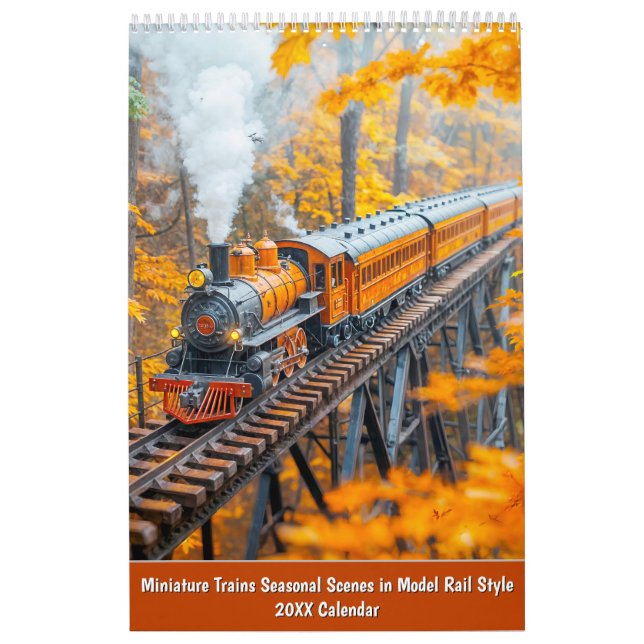 Miniature Trains 2026 Calendar – Seasonal Scenes i Kalender (Titelbild)