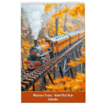 Miniature-Zug-Kalender – Saisonale Szenen i