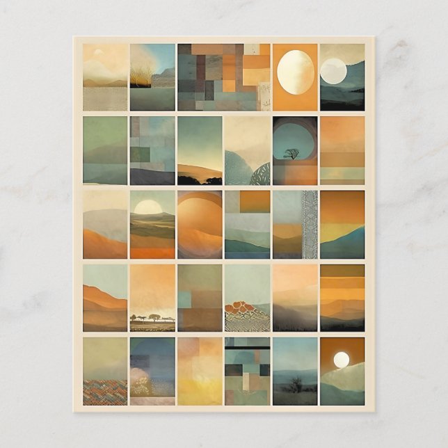 Miniatures Landscapes Decoupage Scrapbook Paper (Vorderseite)