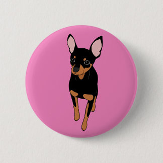 Miniaturpinscher-Button-Standardschaltfläche Button