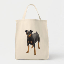 Miniaturpinscher-Lebensmittelgeschäft-Tasche Tragetasche