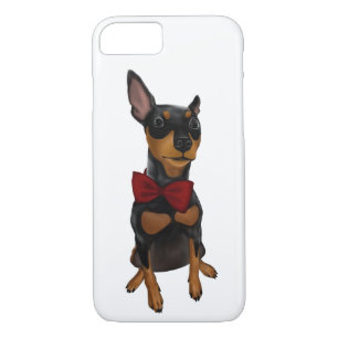 MiniaturPinscher (minimales Button) mit Bogen Case-Mate iPhone Hülle