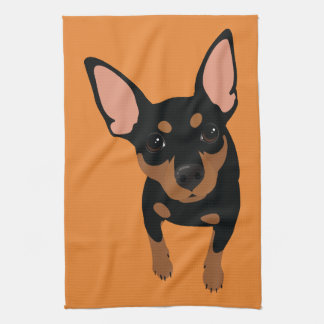 Miniaturpinscher-minimales Geschirrtuch