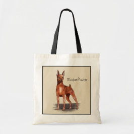 Miniaturpinscher-(rote) Taschen-Tasche Tragetasche