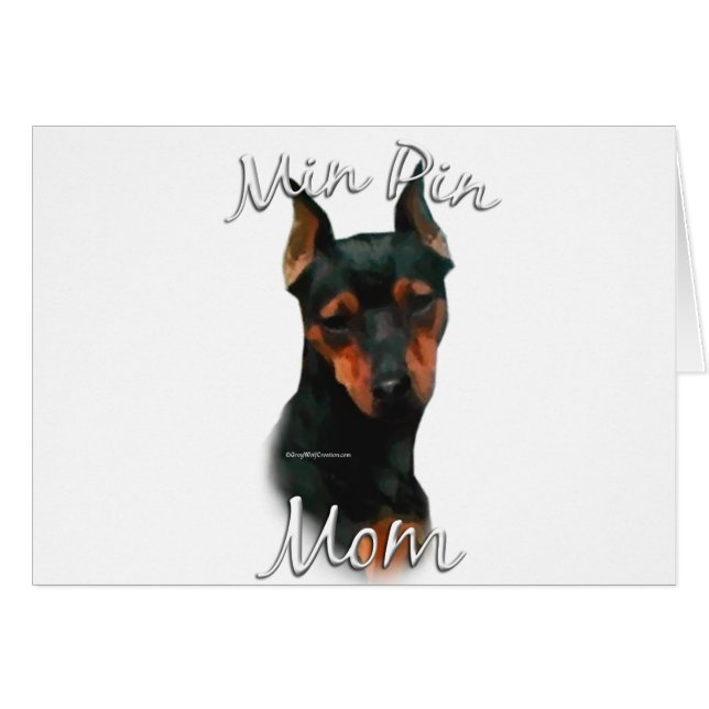 Miniaturpinscher (schwarz) Mama 2 (Vorderseite (Horizontal))