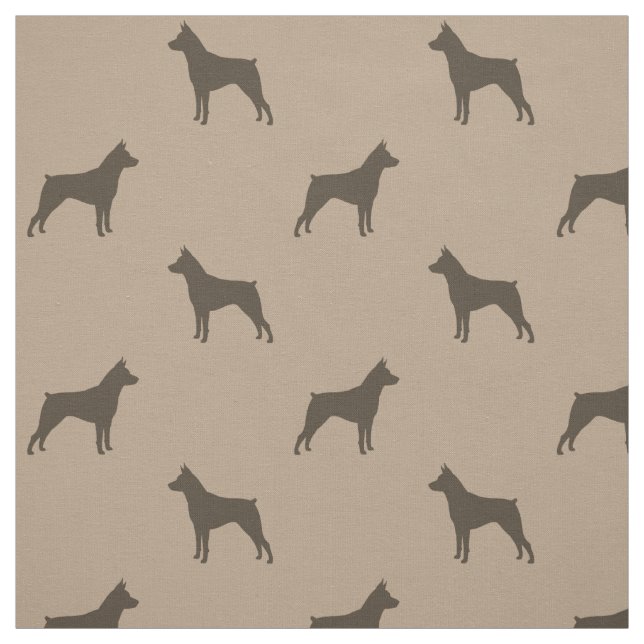 Miniaturpinscher-Silhouette-Muster Stoff (Muster)
