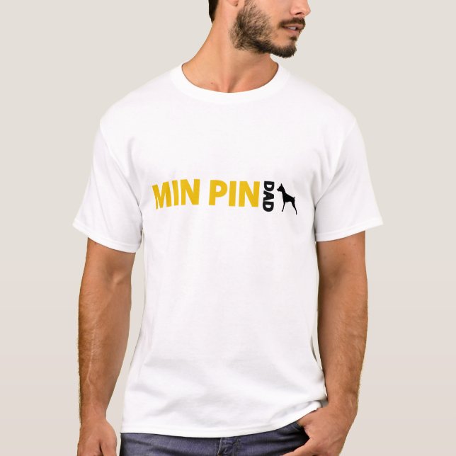 Miniaturpinscher-Vater T-Shirt (Vorderseite)