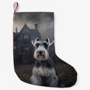 Miniaturschnauzer Halloween Gruselig Kleiner Weihnachtsstrumpf