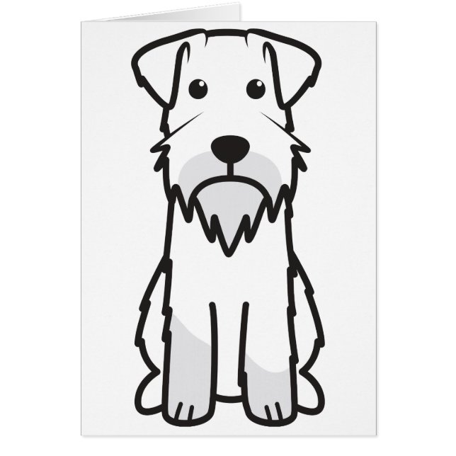 Miniaturschnauzer-HundeCartoon (Vorne)