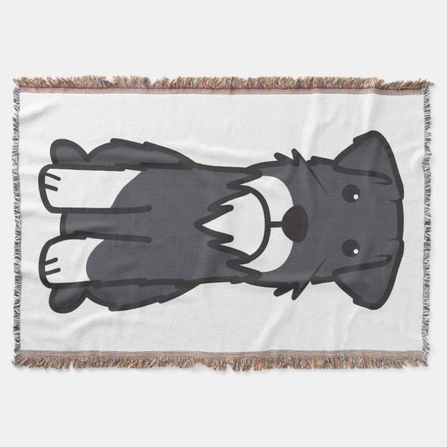 Miniaturschnauzer-HundeCartoon Decke (Vorderseite)
