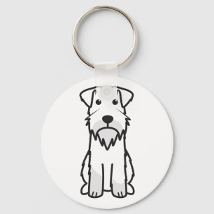Miniaturschnauzer-HundeCartoon Schlüsselanhänger