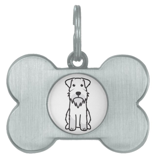 Miniaturschnauzer-HundeCartoon Tiermarke (Vorderseite)