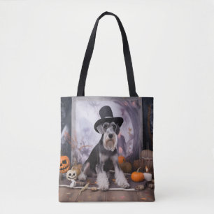 Miniaturschnauzer-Kürbisse Halloween Gruselig