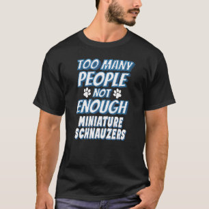 Miniaturschnauzer-Rasse Hund antisozial T-Shirt