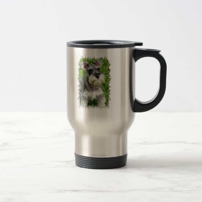 Miniaturschnauzer-Reise-Tasse Reisebecher (Rechts)