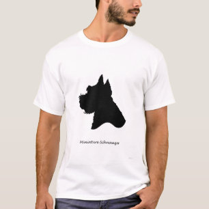 MiniaturSchnauzer - schwarze Silhouette T-Shirt