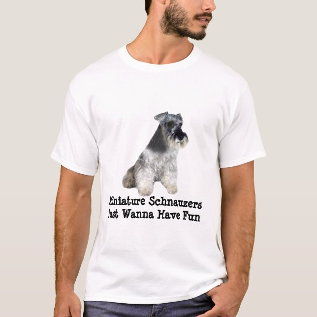 Miniaturschnauzer-Shirt T-Shirt (Vorderseite)