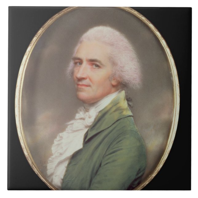 Miniaturselbstporträt Fliese (Vorderseite)