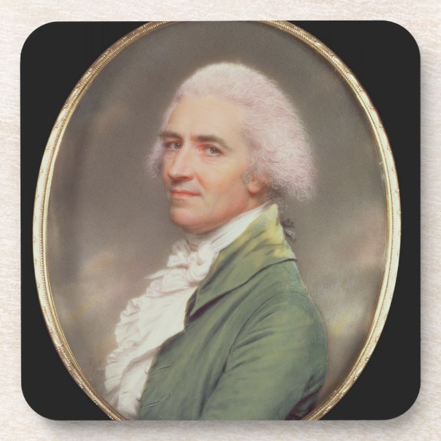 Miniaturselbstporträt Untersetzer (Vorderseite)