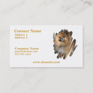 MiniaturSpitz-Hundegeschäfts-Karte Visitenkarte