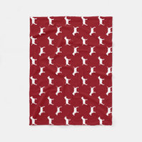 Miniaturstier-Terrier-Silhouette-Muster-Rot