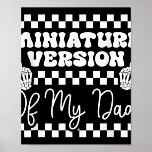 Miniaturversion meines Vaters Funny Kids Kleinkind Poster