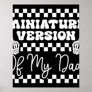 Miniaturversion meines Vaters Funny Kids Kleinkind Poster