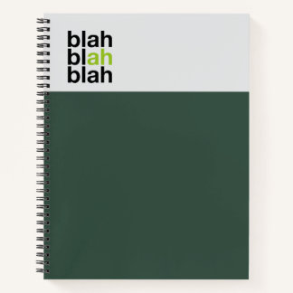 Miniblock-Notizbuch – Blah Blah Blah Notizbuch