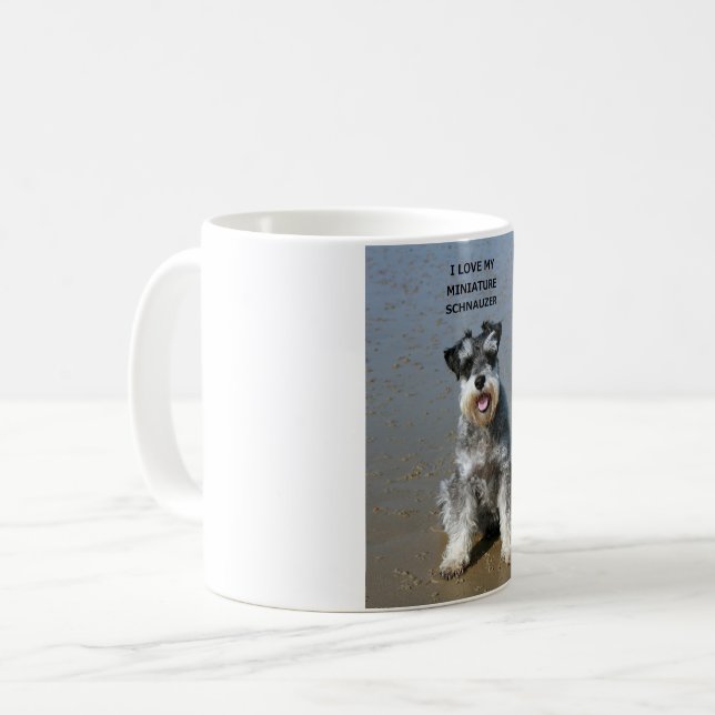 Minic$schnauzerLiebe w pic Kaffeetasse (Vorderseite Links)