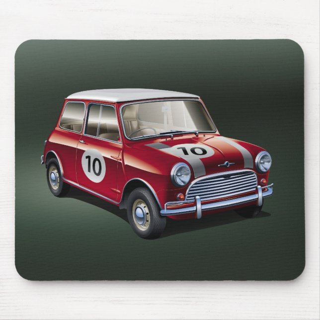 MiniCooper S1 Rot Mousepad (Vorne)