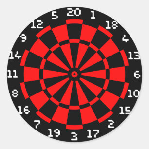 MiniDartBoard Runder Aufkleber