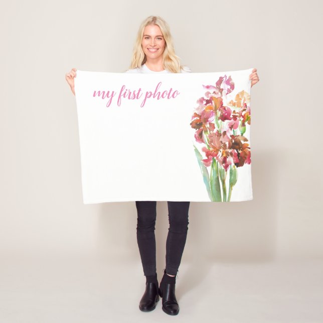 Minidecke für Ihr erstes Baby-Foto Fleecedecke (Beispiel)