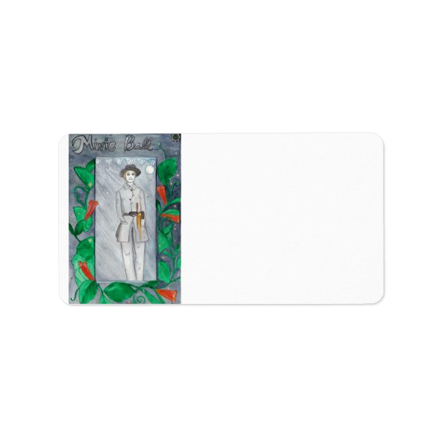 Minie Ball Adressaufkleber (Vorne)