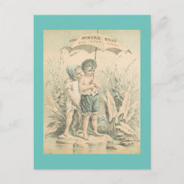 Minierseife verwenden postkarte