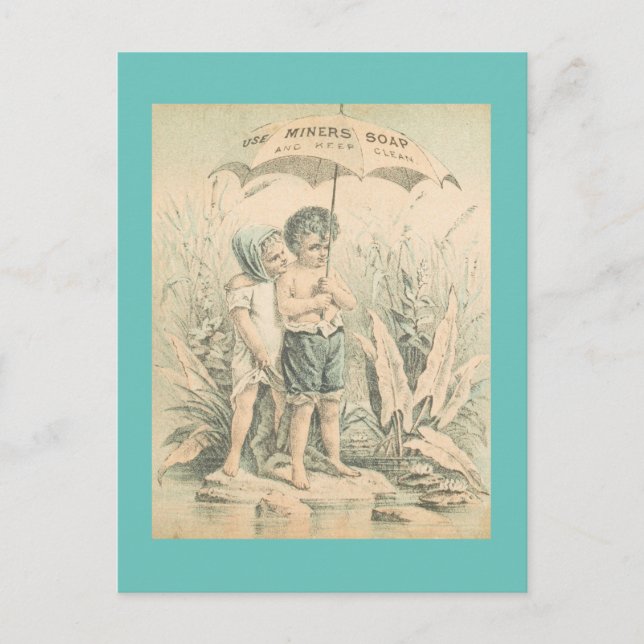 Minierseife verwenden postkarte (Vorderseite)