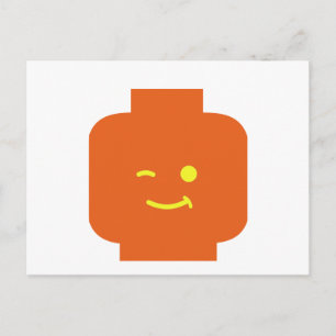 Minifig Winking Head durch Anpassen von My Minifig Postkarte