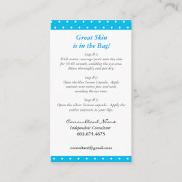 Minigesichtsanweisungskarten Visitenkarte