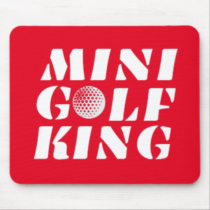 Minigolf King Minigolfer Champion Gewinner Mousepad