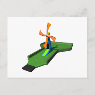 Minigolf Postkarte